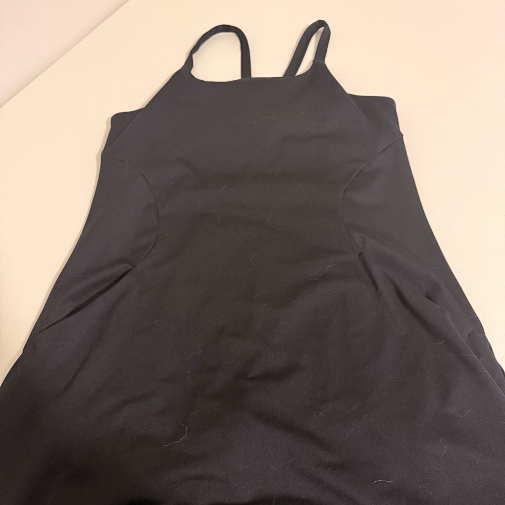 All in Motion Womens Black Active Dress XL 14 Crossback Pockets Athletic Tennis